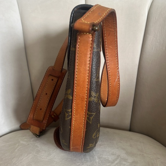 Louis Vuitton Vtg 80’s Chantilly MM Monogram Crossbody Shoulder Bag Brown Purse - Picture 11 of 17
